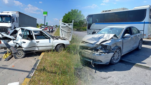 Manisa'da trafik kazasında 1 kişi yaralandı